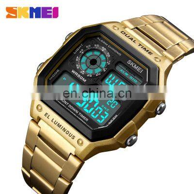 Skmei 1335 Dual Time Wristwatch Sports Digital Watch For Men New Fashion Trendy