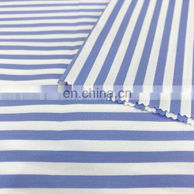 Wholesale Lightweight Striped Cotton Nylon Spandex Fabric for Women's Casual Wear photo-3