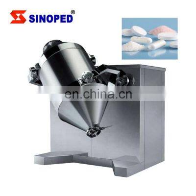 High speed rotary 3D Drum shaped ribbon blender Mixer mixing machine for herbal powder