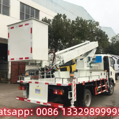 Customized SINO TRUK HOWO 4*2 RHD 16M Telescopic Aerial Working Platform Truck for Sale, photo-2