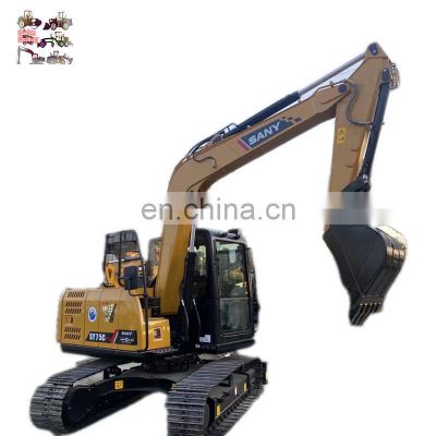 China sany sy 75 crawler excavator, Sany hydraulic pumb digger sy 75 7.5 ton price low in Shanghai China