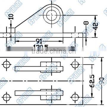 08127 Trailer Wing Body Trailer Cylinder Bracket photo-2