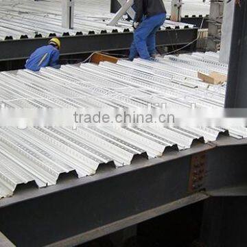 High rise building use floor decking sheet / decking profiled steel sheet