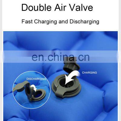 Winter Inflating Insulated Foot Press Sleeping Pad Mat Mattress With Pillow For Camping Camp Inflatable Outdoor Sleeping Pad photo-5