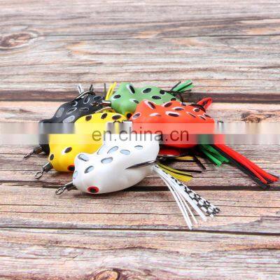 JOHNCOO Soft Frog Lure Wholesale 3cm 5g Frog Baits With Spinner Top Water Fishing Lure photo-2