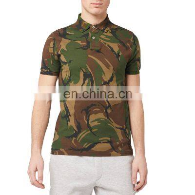 Wholesale price camo design army camouflage Polo shirt for men camo polo shirts for women