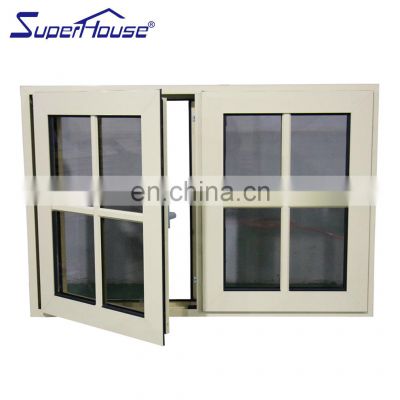 New Model French Looking Aluminum Tempered Glass aluminum Casement Windows with Grill Design Aluminum Storm Windows for sale