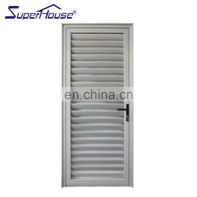 Superhouse Used Exterior French Doors Good Ventilation Performance Casement Door Aluminium Louvered French Doors