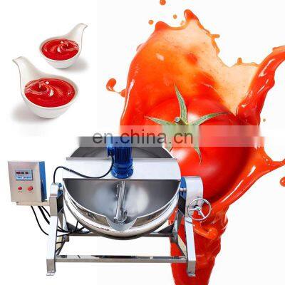 Sugar Tilt Industrial Pressure Cooker Steam Gas Double Oil Mix Jacketed Pot Cook Kettle Heat Water Jacket photo-5