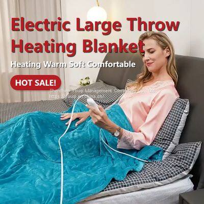 Soft Comfortable Flannel Electric Blanket/ Amazon Hot Sale Electric Blanket/