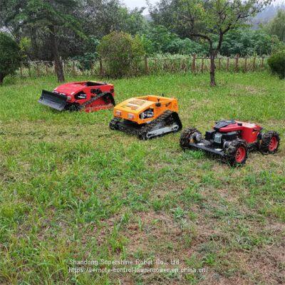 China made remote control slope mower with tracks low price for sale, chinese best remote controlled lawn mower