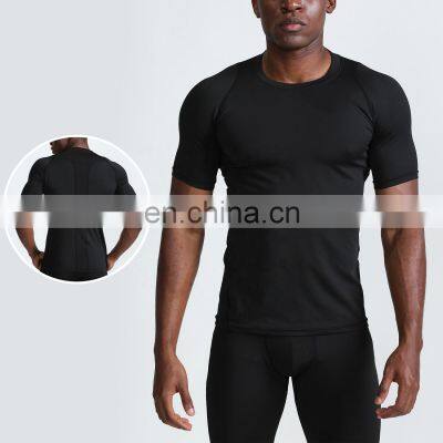 Short Sleeve Sports T Shirts Custom Gym Oversized Compression Bodybuilding Tops 70polyester 30spandex