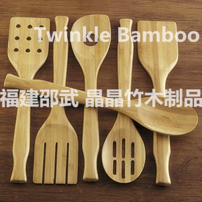 Bamboo utensil set Wholesale customized bamboo cooking spoons set