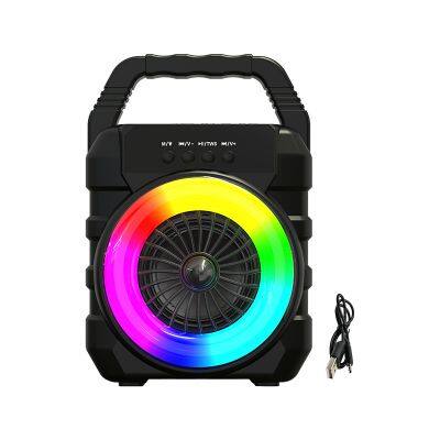 Portable 5W power  4-inch speaker 1200MAH battery capacity bluetooth speaker with colorful lights