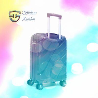 Wholesale Lightweight Anti Crack Travel Luggage Set Black Outbound Travelling Trolley Luggage Suitcase Sets