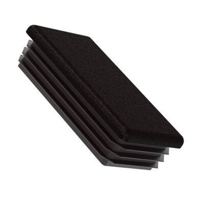 30X10 30X15 30X20 Pieds de meubles rectangulaires, pattes de table et de chaise, bouchons en plastique pour extrémités, inserts