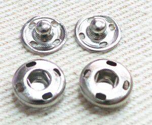 Press snap button, hidden snap buttons for clothing with nickel free nickel color