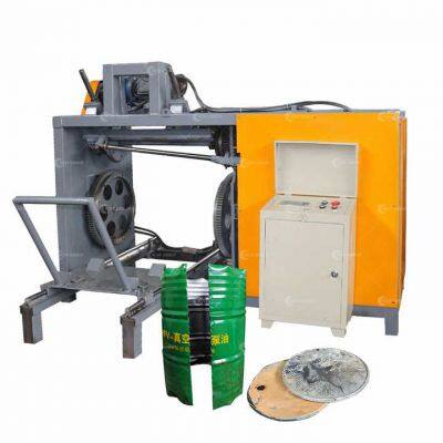 Hot Sale Easy to Operate Oil Drum Iron Barrel Cutting Equipment Chemical Barrel Recycling Machinery photo-3