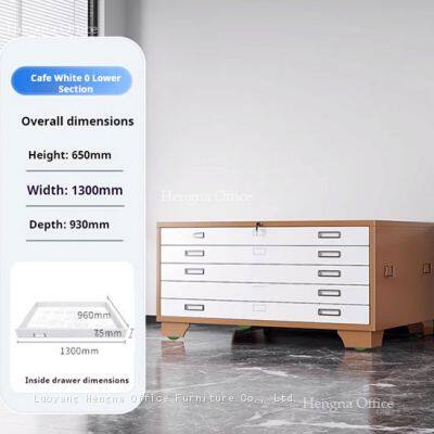 Steel Flat File Cabinet | 5 Drawer Stackable Design & A0 A1 Large Format Storage | Architect Office - Wholesale Supplier photo-5