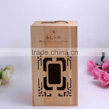 Custom new product packaging wooden wine box