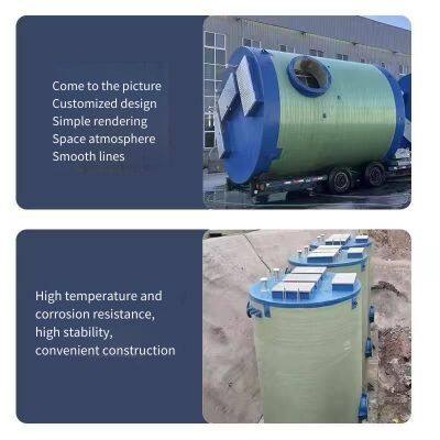 Yunfu Integrated Prefabricated Pump Stations / Dimensions and Specifications of Municipal Rainwater Drainage Pump Stations photo-3