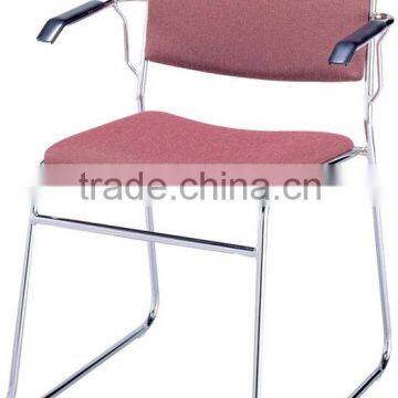 Upholstered Stack Chair with Arms