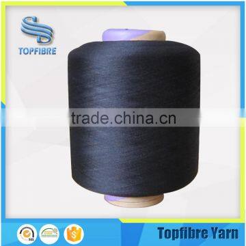 Wholesale Black Color SCY4444/36F Item Single Spandex Covered Nylon Yarn