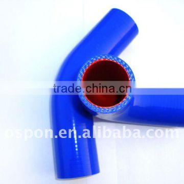 Blue 0.75" to 0.75" 90 degree elbow silicone hose