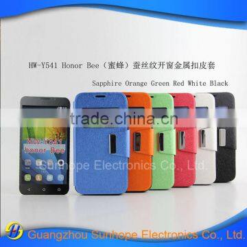Tpu pu Leather Flip Cover With Stand Case for HUAWEI Y541 Honor Bee Wallet Cover photo-2