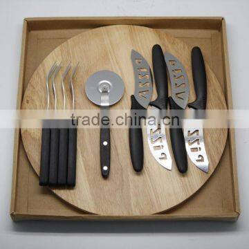 10pcs Stainless Steel Pizza and Cheese Knife Set with Cutting Board/Kitchen Tool/Kitchen ware