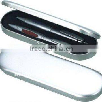 Promotion Plastic Pen with the aluminium gift box