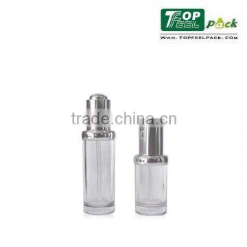 18ml 30ml Cosmetic Dropper Bottle with Silver Pump for Organic Oil