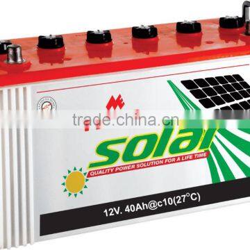 DEEP CYCLE SOLAR BATTERY/12AH - 200AH/LOW MAINTENANCE/ LOW DISCHARGE