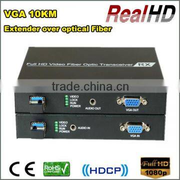 2016 Hottest Products 10km Fiber Optical VGA Extender with RS232