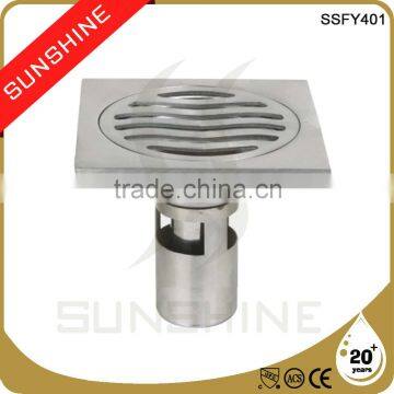 SSFY401 Bathroom and toilet square stainless steel cast iron floor drain cover