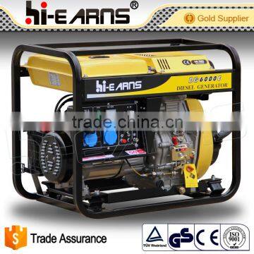 5KW electric start open frame portable diesel generator