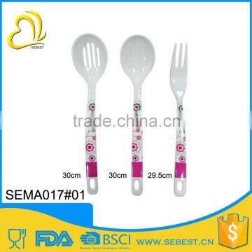 wholesale 3 pc melamine kitchenware spoon sets