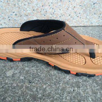 Men Slippers Beach Leather Flip-flops photo-2