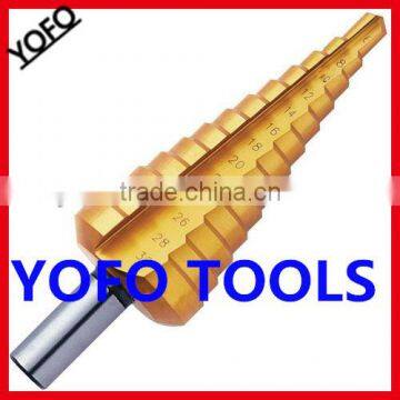 tin coated step drill bits