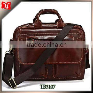 mens oilcloth genuine leather messenger bags for laptop