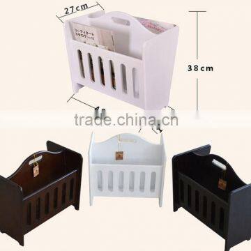 Modern Mahogany Wooden Magazine Rack Monica, Wooden Magazines Rack, Wooden Display Rack, Wooden Book Racks for Office photo-4