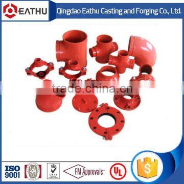 FM approved ductile iron grooved fittings