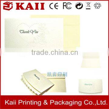 wholesale custom handmade paper thanks card greeting card printing supplier in China                        
                                                                                Supplier's Choice