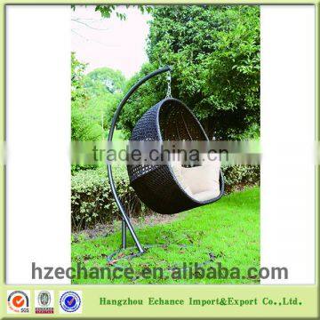 Hanging Egg Chair for Outdoor or Indoor Rattan Hanging Swing Chair With Stand photo-2