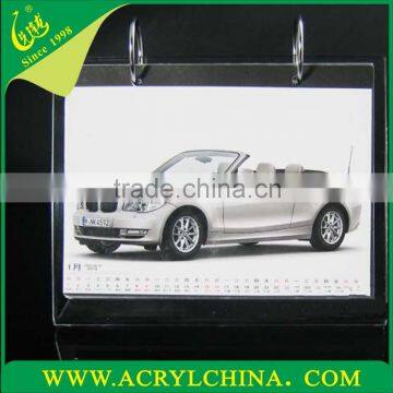 4mm Clear Acrylic Desk Calendar Rack, Transparent Perpex Desk Calendar Display With 217*180mm photo-2