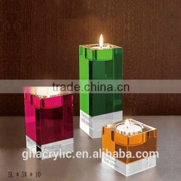 GH-RZ590 Acrylic candlestick holder/acrylic candle holder,customized acrylic candle holder