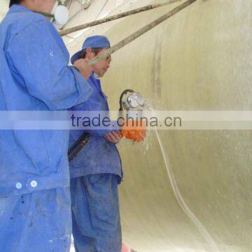 resin spray system with chopper