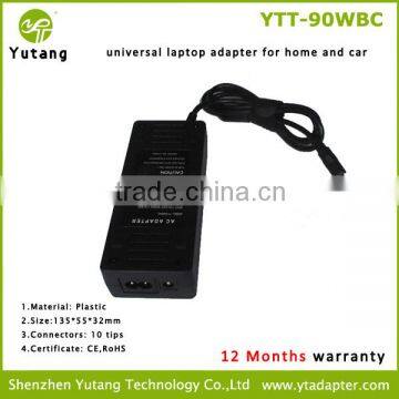2 in 1 90w Universal Computer Adapter and Car Charger