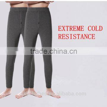 High quality with velvet plastic cotton men's pants heated thermal underwear