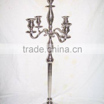 CANDELABRA, FIVE ARMS METAL CANDELABRA, WEDDING DECORATION